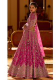 Lehenga indien rose fuchsia brodé sequins – Narkis Fashion
