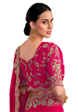 Sari Samaira – Fuschia Brodé - Narkis Fashion