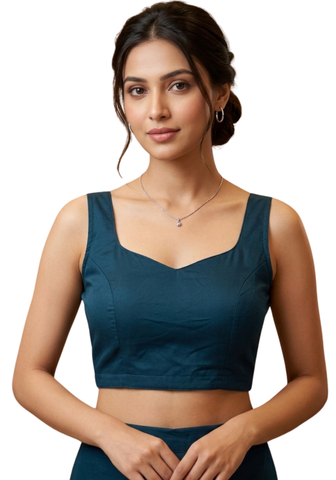 Bustier satin vert canard - Narkis Fashion