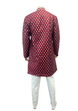 Kurta homme Ayaan bordeaux