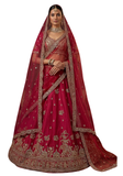 Lehenga Mariée Deepika Rouge Rubis