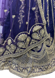 Lehenga Iraya – Prune brodé