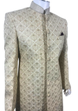 Sherwani mariage beige doré Ranbir