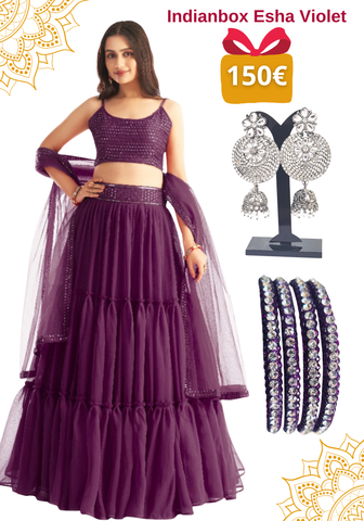 Coffret Lehenga Esha Violet - 150€