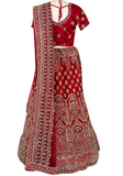 Beau lehenga mariage rouge Manisha