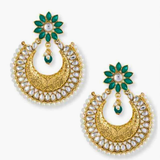 Shadita Green Indian Earrings
