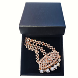 Golden Red Wedding Head Jewel