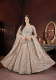 Majestic golden beige dress Ariel