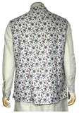 Gilet col mao avec Kurta blanc Shyam - Tailles 42 et 44