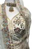 Lehenga Zaya – Ivoire Beige Brodé