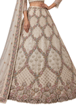 Lehenga Zaya – Ivoire Beige Brodé