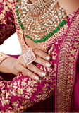 Rachana burgundy bridal lehenga