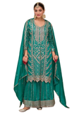 Ensemble ZAREEN – Vert Émeraude Royal - Narkis Fashion