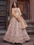 Duaptta brodée beige – Lehenga Ridhima Narkis Fashion