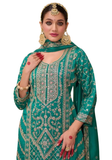 Ensemble ZAREEN – Vert Émeraude Royal - Narkis Fashion