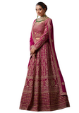 Rachana burgundy bridal lehenga