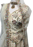 Lehenga Zaya – Ivoire Beige Brodé
