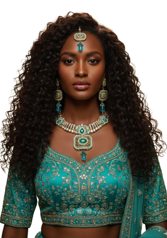 Parure Indienne Bleu Nadia