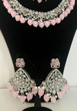 Parure bijou Indien rose Sareeka