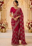 Beautiful trendy yellow orange Leena saree