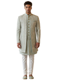 Sherwani designer vert clair Mohit - Taille 38