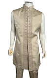 Sous-veste brodée assortie du sherwani Akshay – finitions dorées