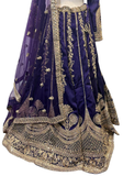 Lehenga Iraya – Prune brodé