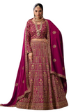 Rachana burgundy bridal lehenga