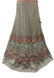 ensemble lehenga bustier jupe voile ceinture