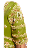Sari Indien Vert Anis - Suhani - Narkis Fashion