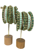 Bracelets Heera – Vert menthe - Lot pour 2 mains