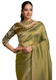 SARI VANYA – Doré et Vert - Narkis Fashion