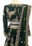 Lehenga Mehrana – Vert Émeraude - Narkis Fashion