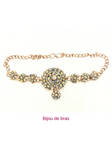 Parure Mariée rose dorée Hemamalini 9 pcs