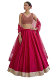 lehenga rouge mariage femme disha ruby narkis fashion