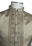 Sous-veste brodée assortie du sherwani Akshay – finitions dorées