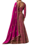 Rachana burgundy bridal lehenga