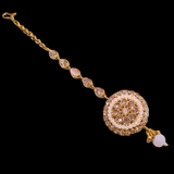 Rose gold tikka forehead jewel