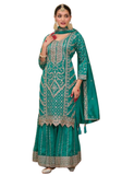 Ensemble ZAREEN – Vert Émeraude Royal - Narkis Fashion
