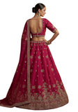 Lehenga Mariée Deepika Rouge Rubis