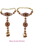 Parure Mariée rouge doré Sridevi 9 pcs