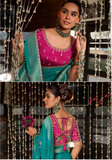 Sari mariage vert Oorvashi