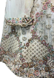 Lehenga Zaya – Ivoire Beige Brodé
