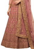 robe indienne rose poudré broderie dorée amisha narkis fashion