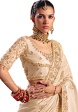 Sari Mariage Beige Champagne - Sarisha - Narkis Fashion