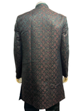 sherwani men wedding outfit back view