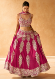 Lehenga tendance rose rani Anaisha