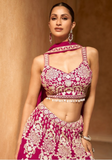 Lehenga tendance rose rani Anaisha