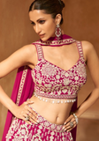 Lehenga tendance rose rani Anaisha