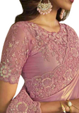 Stylish sari chic rose clair Arniya